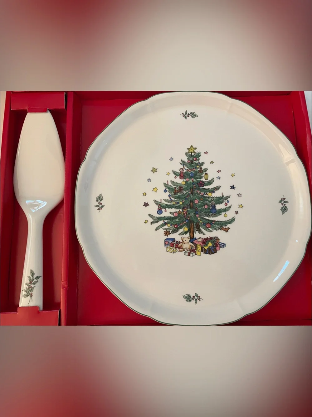RARE FIND! NIKKO Christmastime Serving Set